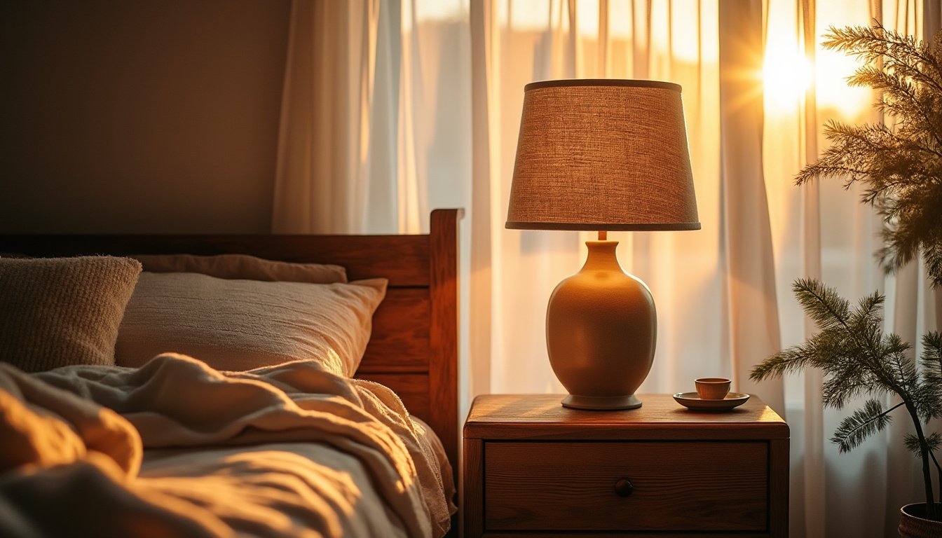 découvrez 20 idées d’abat-jour de lampe de chevet originaux pour sublimer votre déco. inspirez-vous de notre sélection unique pour personnaliser votre chambre !