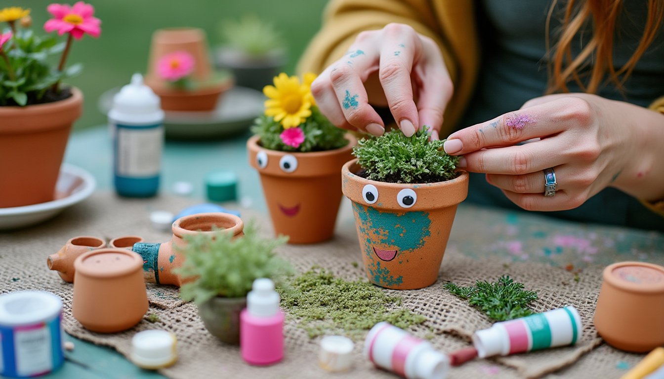 découvrez des modèles créatifs de personnages en pot de fleurs et suivez notre tutoriel étape par étape pour réaliser vos propres décorations originales pour le jardin ou la maison.